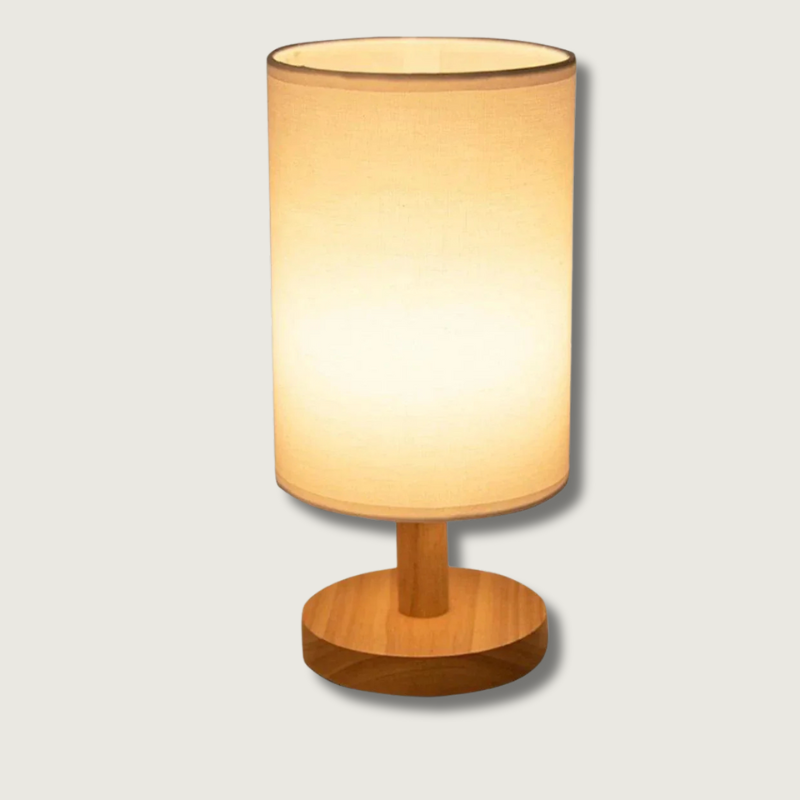 Lampe en Bois Massif Design - Lumière LED Économique et Apaisante