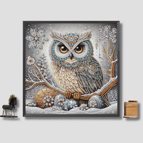 Kit de Création en Diamant 5D - Art DIY Relaxant avec Hibou