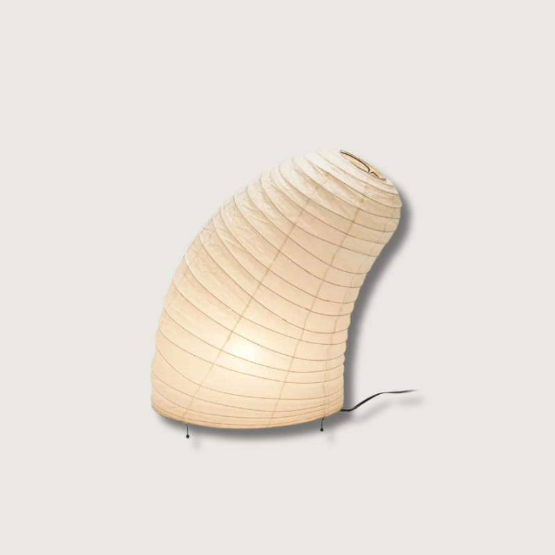 Lampe de Table en Papier de Mûrier - Design Organique et Élégant