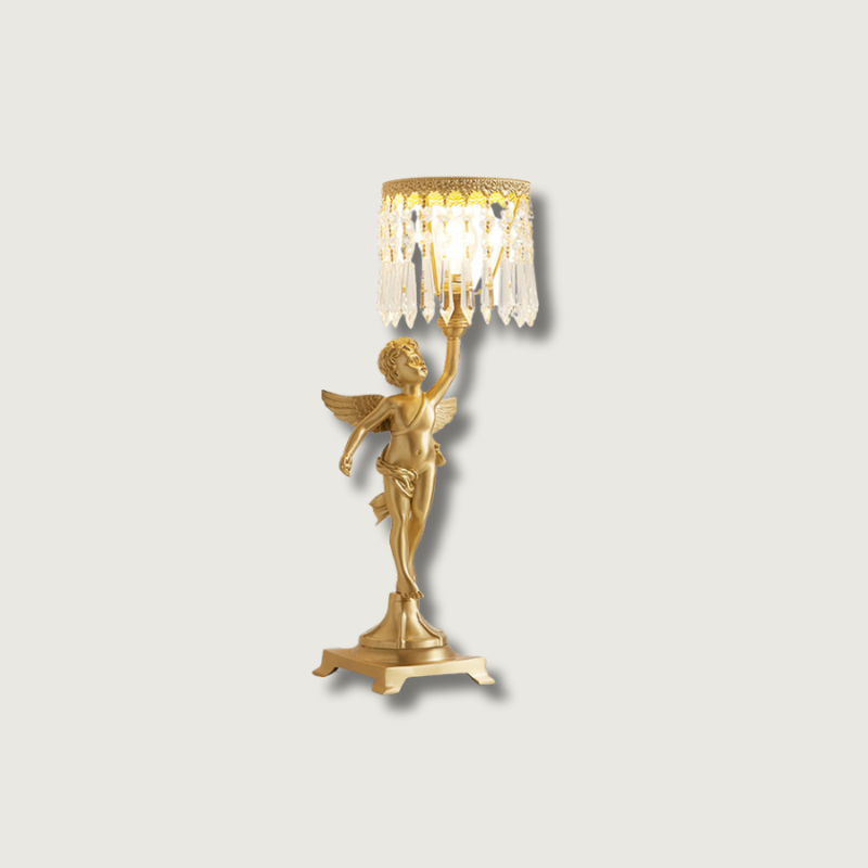 Lampe de Table en Cristal - Éclairage Raffiné et Apaisant