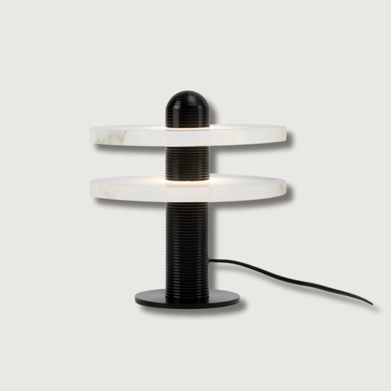 Lampe en Albâtre Translucide - Éclat Élégant et Design Futuriste