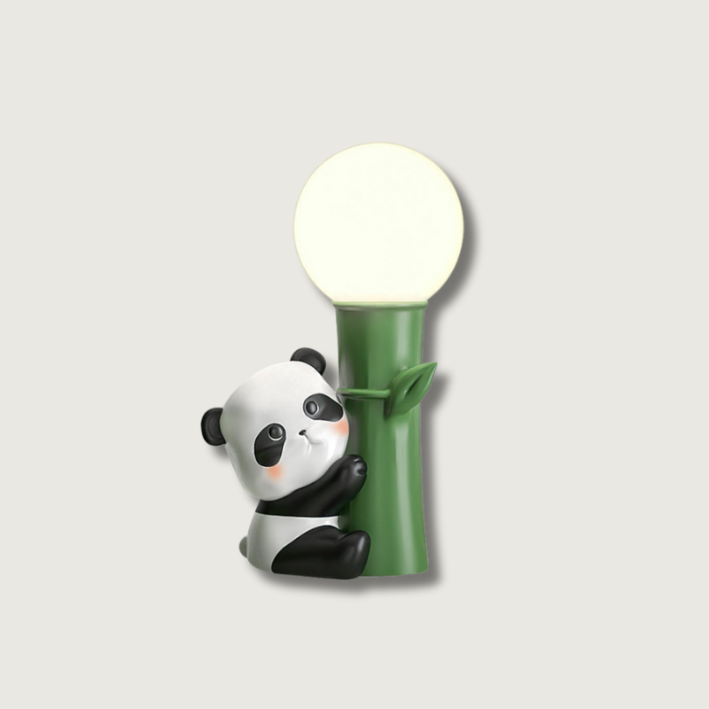 Lampe de Table Panda - Design en Bambou et Éclairage Chaleureux