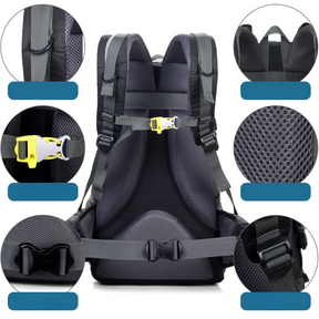 Sac à Dos Imperméable de Trekking - Confort Ergonomique et Rangement Ample