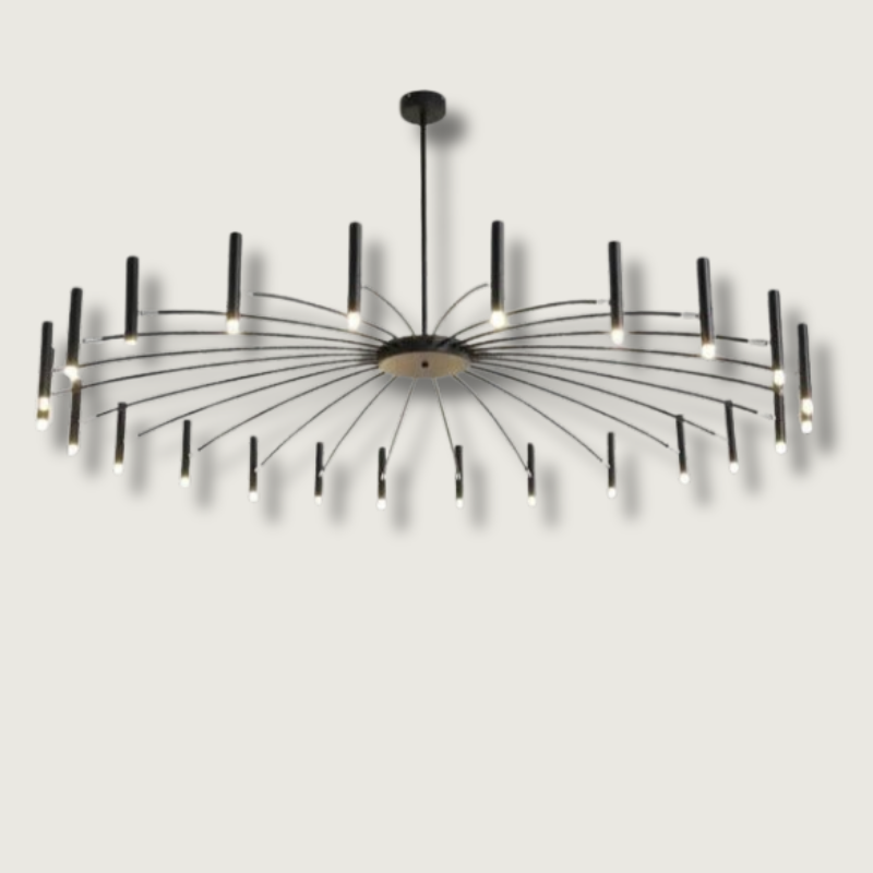 Lustre LED Moderne avec Têtes Réglables - Élégance et Efficacité Énergétique