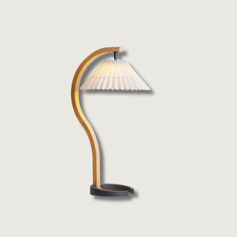 Lampe de Table en Bois Naturel - Éclairage Élégant et Ambiance Cosy