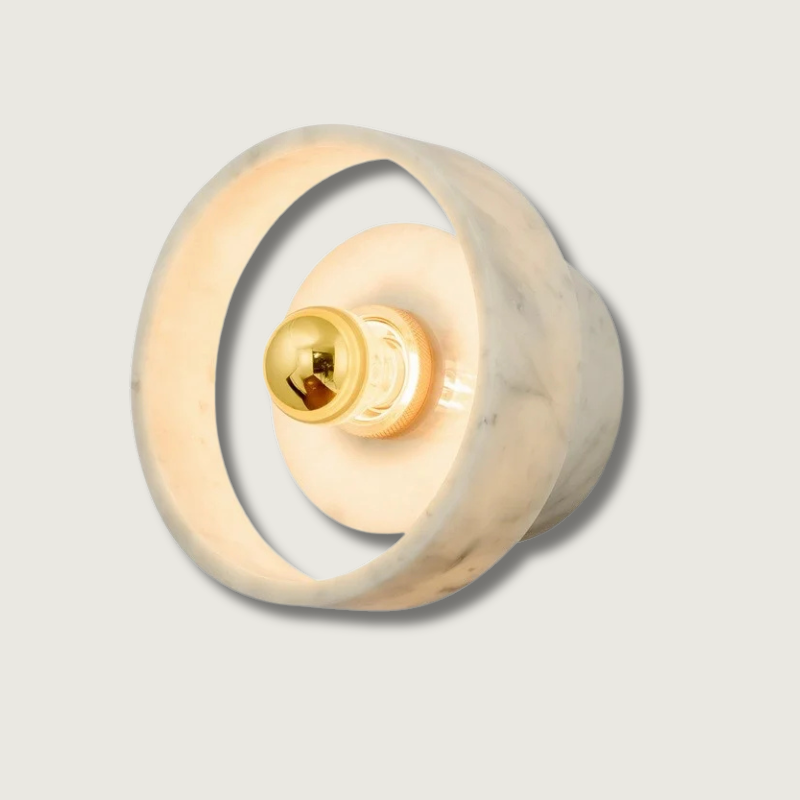 Lampe Murale Wabi-Sabi en Marbre - Élégance Naturelle et Économie d'Énergie