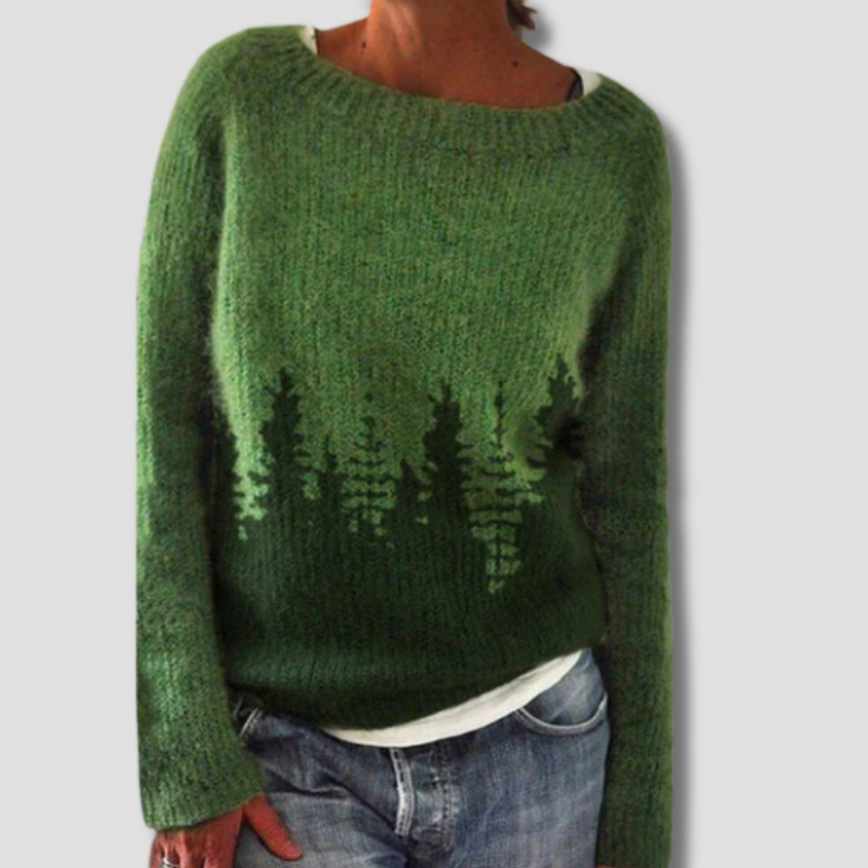 Pull en Coton Bio pour Homme - Confort et Durabilité en Vert Pin