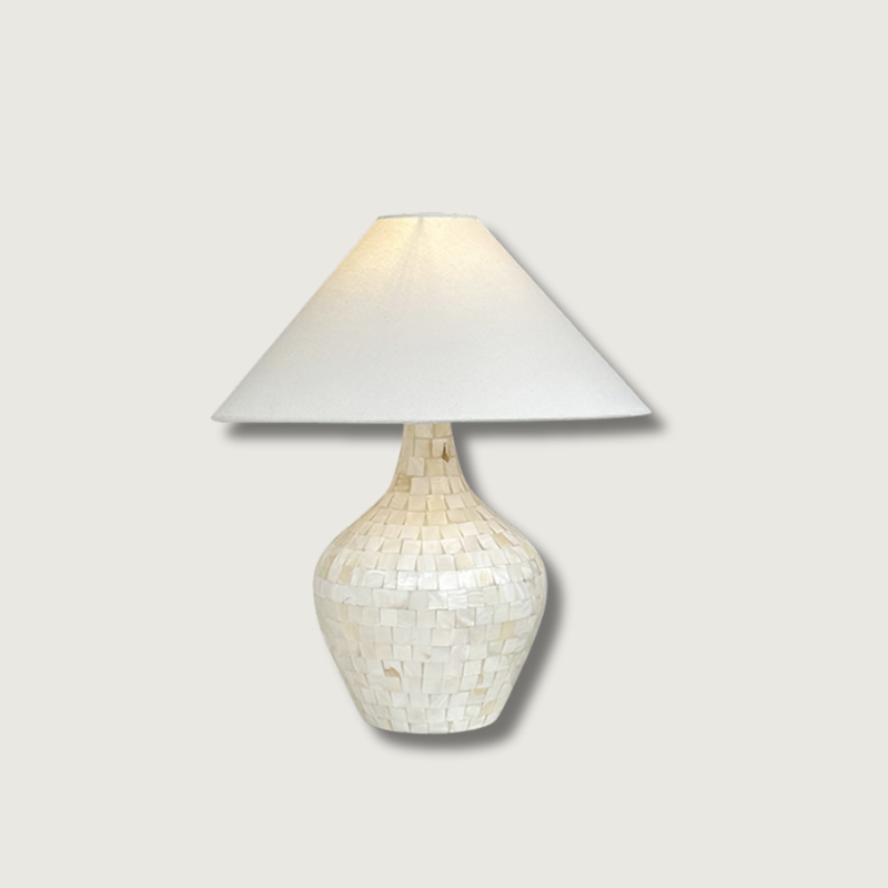 Lampe de Table en Coquillages - Design Élégant et Ambiance Apaisante