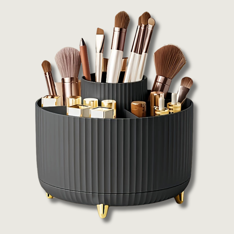 Organisateur de Maquillage Rotatif 360° - Accès Facile et Grande Capacité