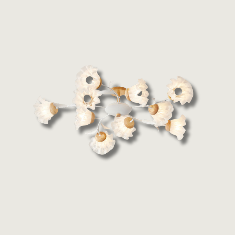 Lampe Plafonnier Floral Élégante - Design Moderne et Naturel pour Intérieur