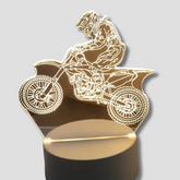 Éclairage LED Motocross 3D - Design Sportif et Économie d'Énergie