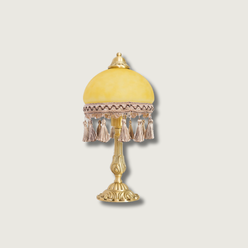 Lampe de Bureau en Laiton - Élégance Classique avec Détails Français
