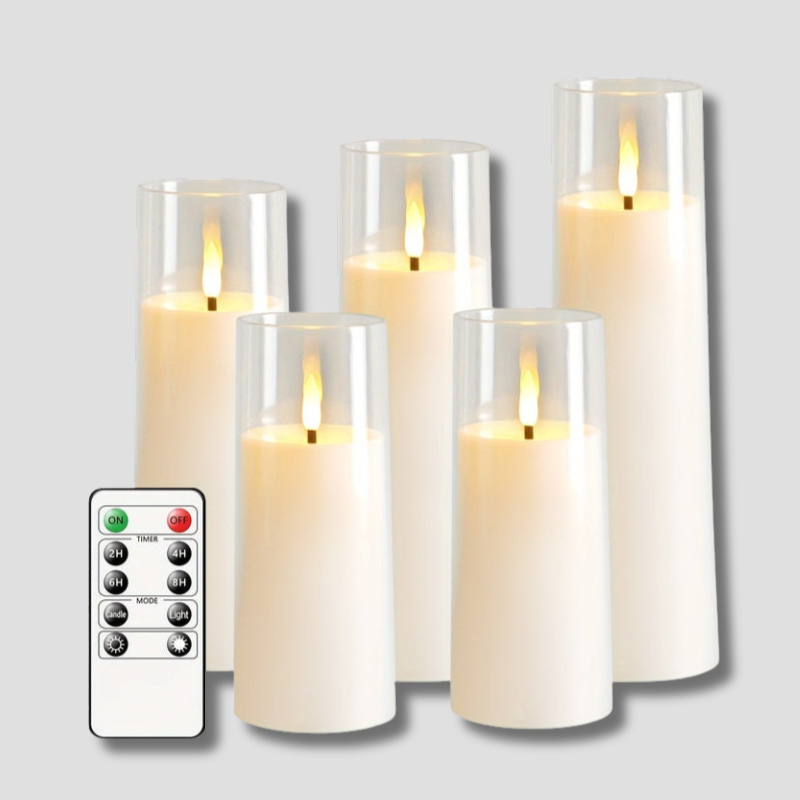 Bougies LED sans Flamme - Ambiance Chaleureuse et Sécurisée