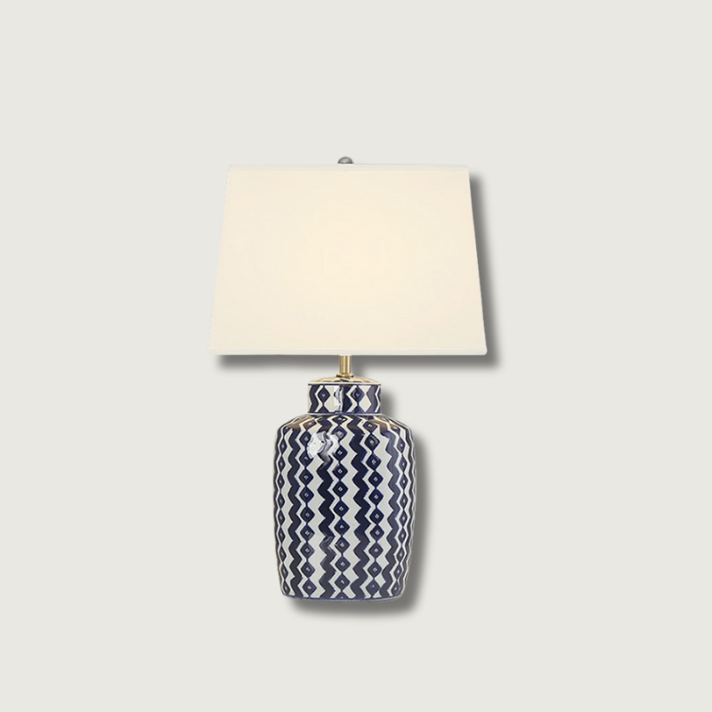 Lampe de Table Classique en Porcelaine - Lueur Chaleureuse et Élégante