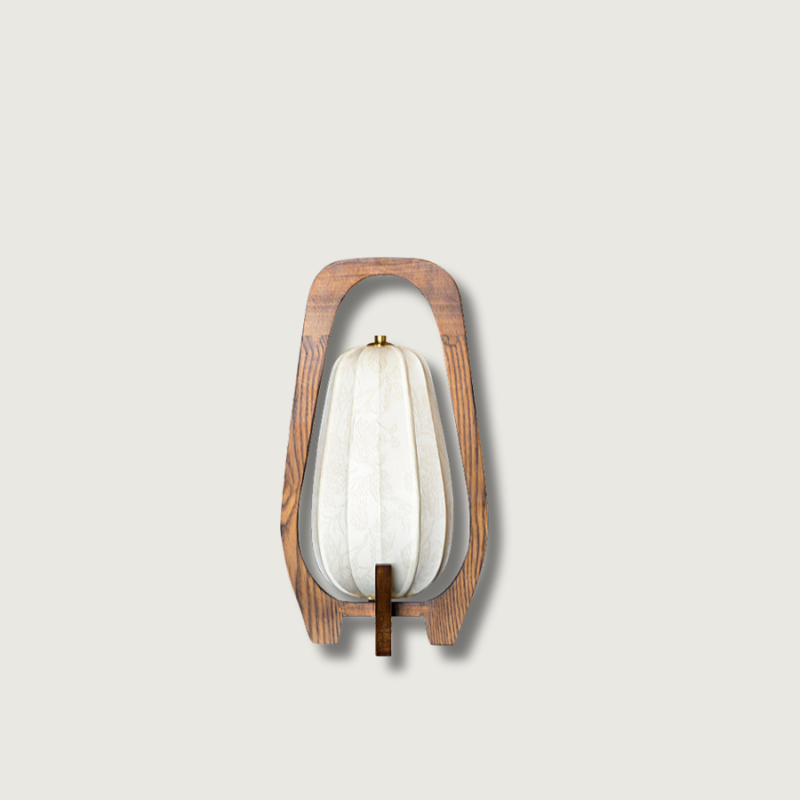 Lampe de Table Élégante en Bois - Artisanat Traditionnel et Éclairage Ambiant