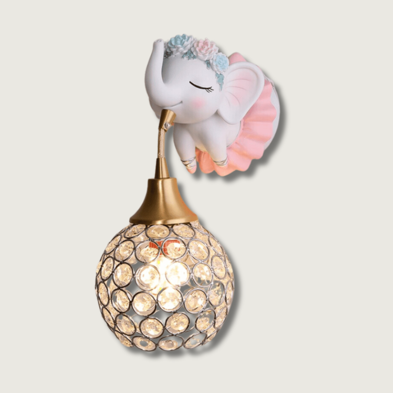 Lampe Murale Élégante pour Enfant - Éléphant Mignon et Ambiance Magique