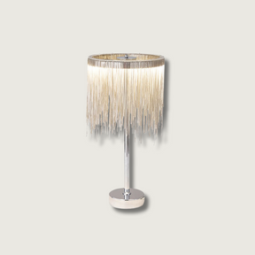 Lampe de Table Chic avec Frange - Éclairage Ambiant et Design Élégant