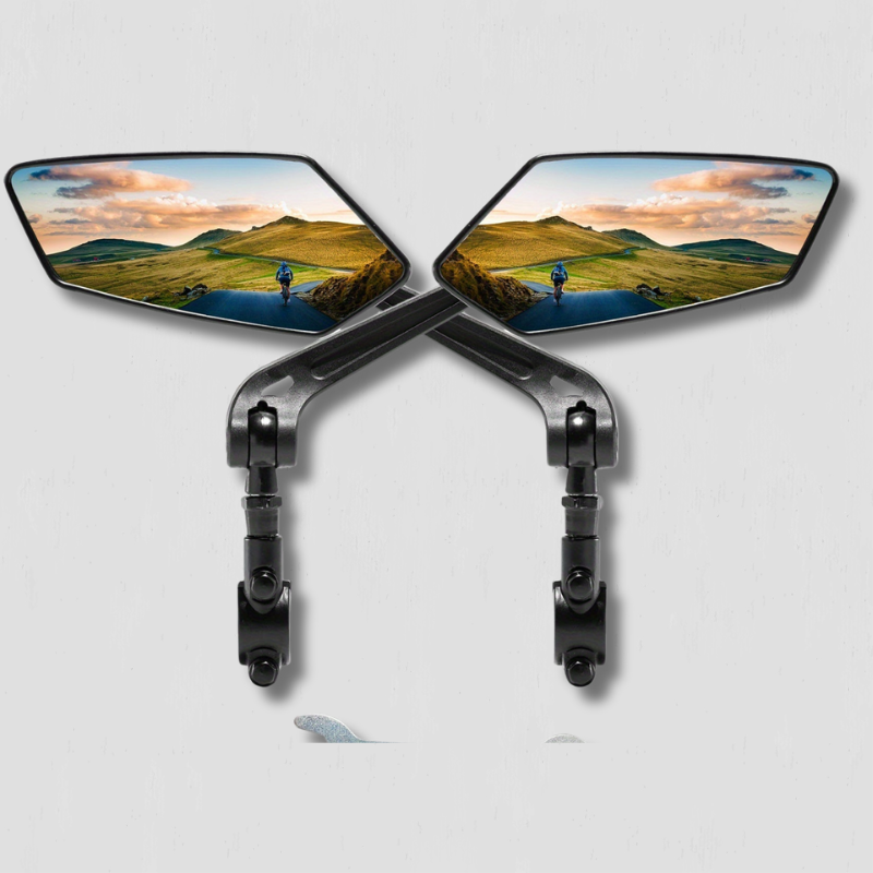 Miroir de Vélo Rétroviseur Rotatif - Visibilité Optimale et Sécurité Maximale