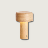 Lampe de Table Élégante en Bois - Design Dimmable et Lumière Chaleureuse