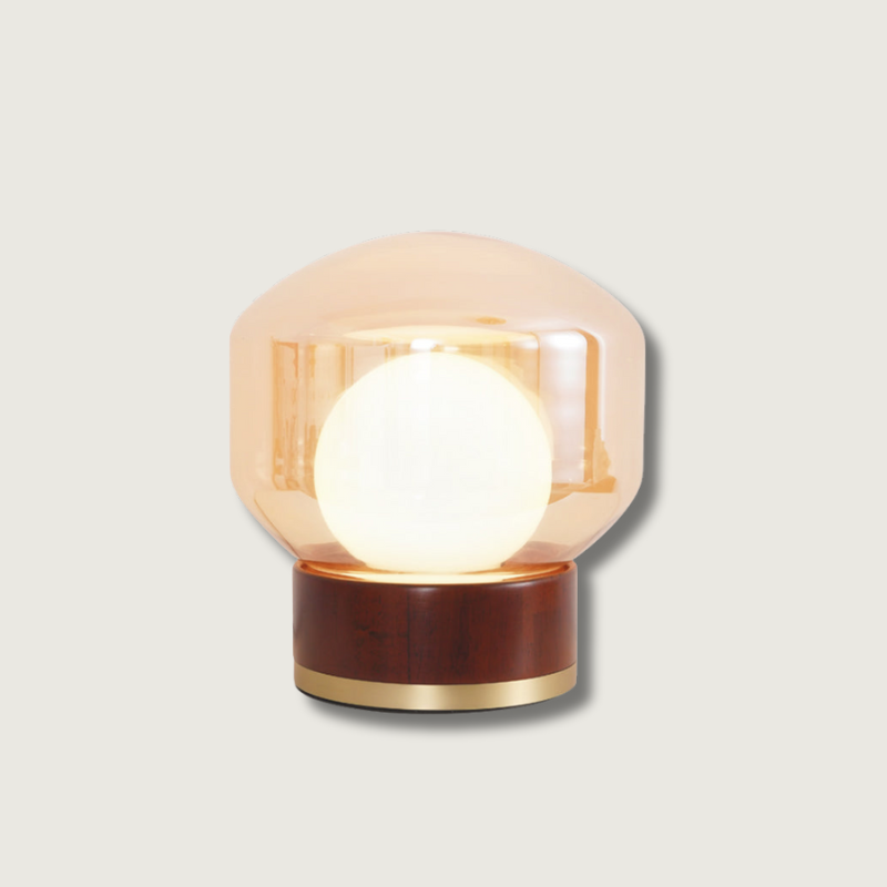 Lampe de Table Géométrique - Lumière Chaude et Accueillante