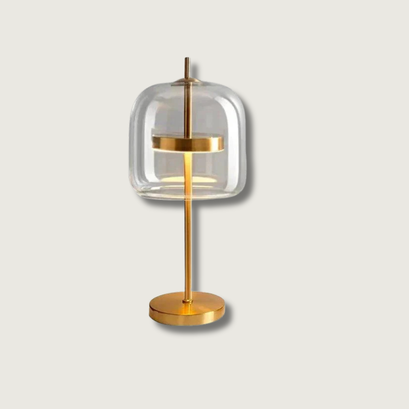 Lampe en Verre Gris Fumé - Éclairage LED Économique et Élégant