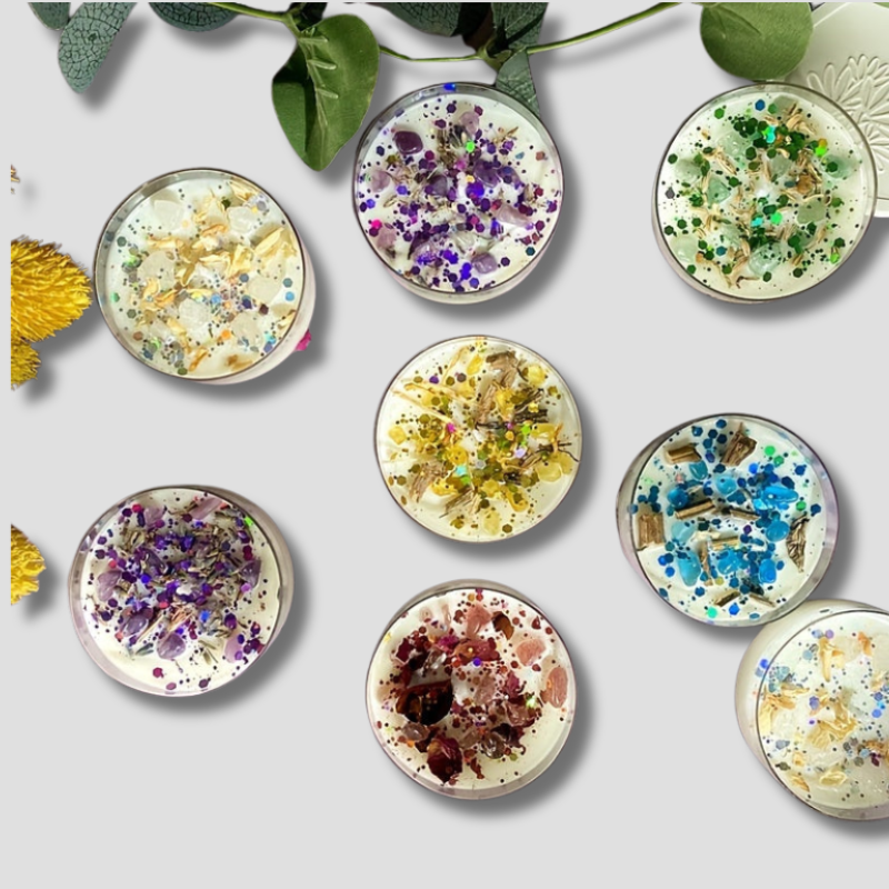 Bougies Parfumées de Luxe - Ambiance Romantique avec Cristaux