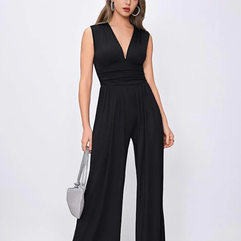 Combinaison à Jambes Larges Élégante - Confort et Style pour Toutes Occasions