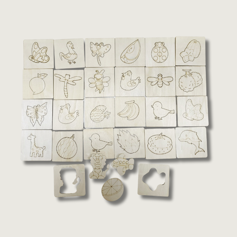 Ensemble de Dessin Montessori 20 Pièces - Développe Créativité et Motricité Fine