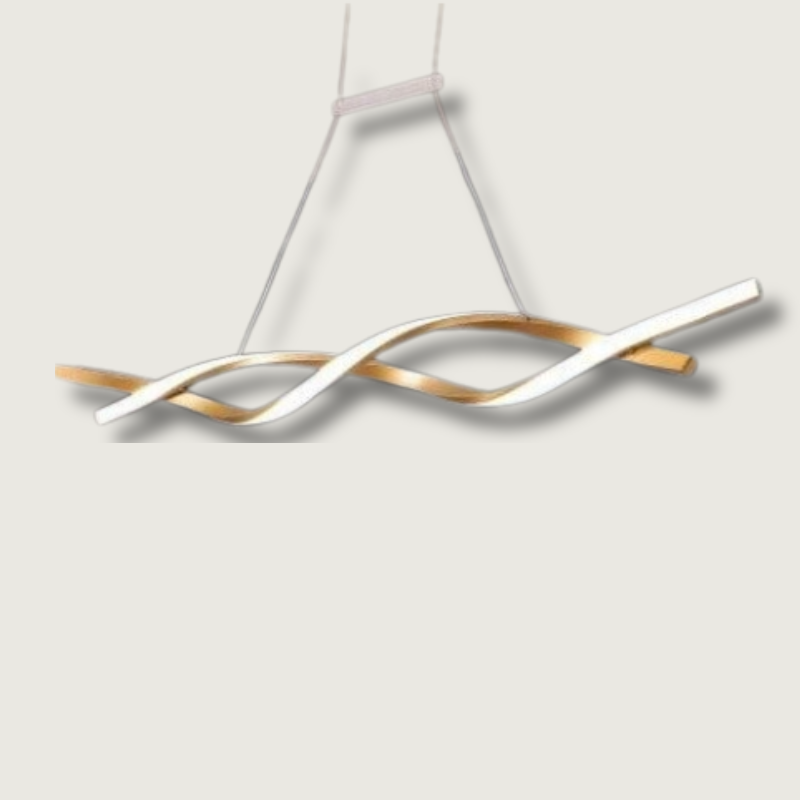 Lustre Spiral Moderne Dimmable - Élégance Futuriste et Éclairage Ajustable