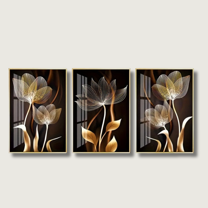 Tapisserie Murale Fleurs en Toile - Élégance et Luxe pour Votre Intérieur