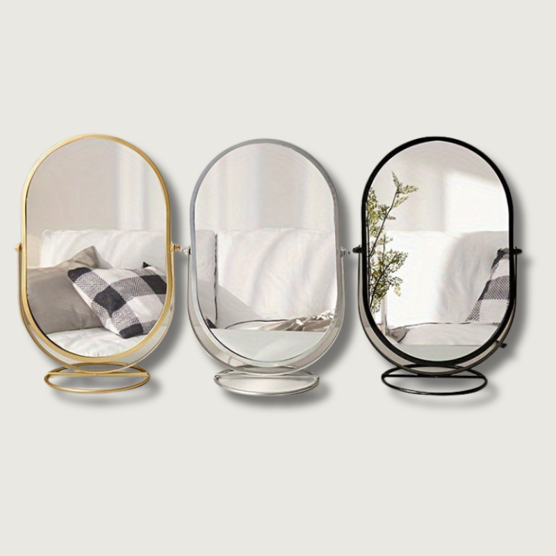 Miroir de Maquillage Rotatif 360° - Compact et Élégant pour Voyage