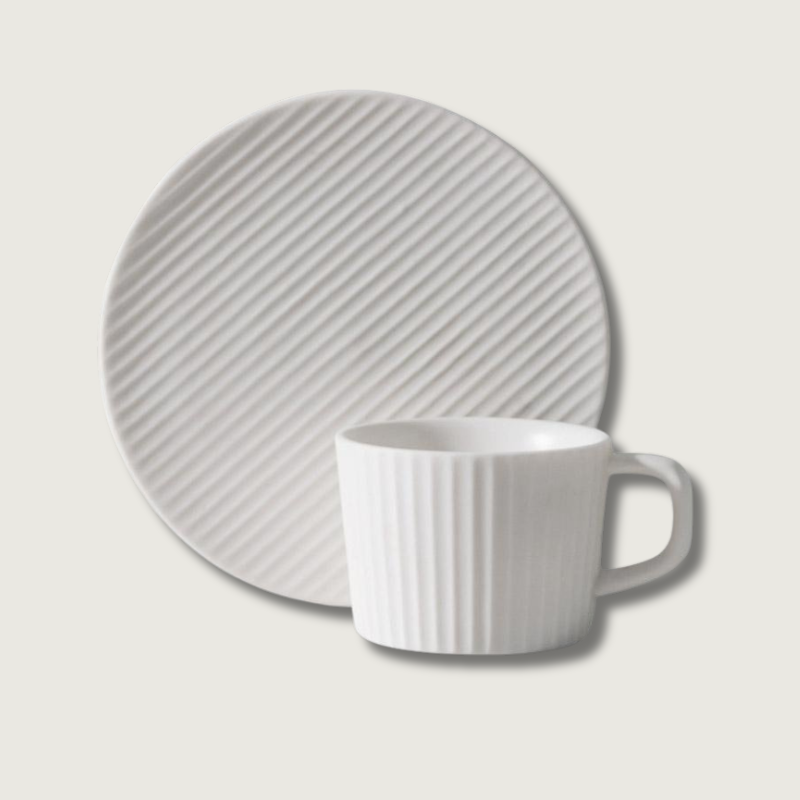 Tasses à Café en Grès Élégantes - Design Minimaliste et Durable