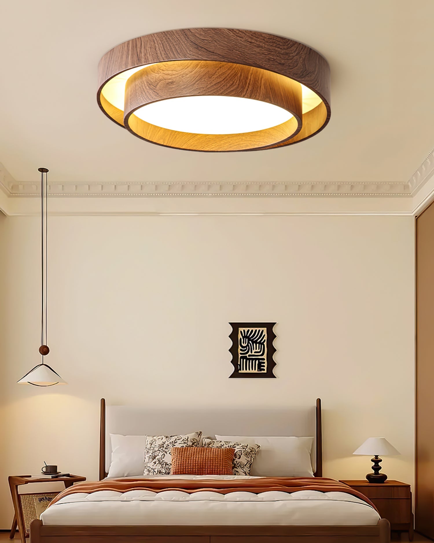 Lampe de Plafond LED Contemporaine - Éclairage Doux et Élégant pour Intérieur