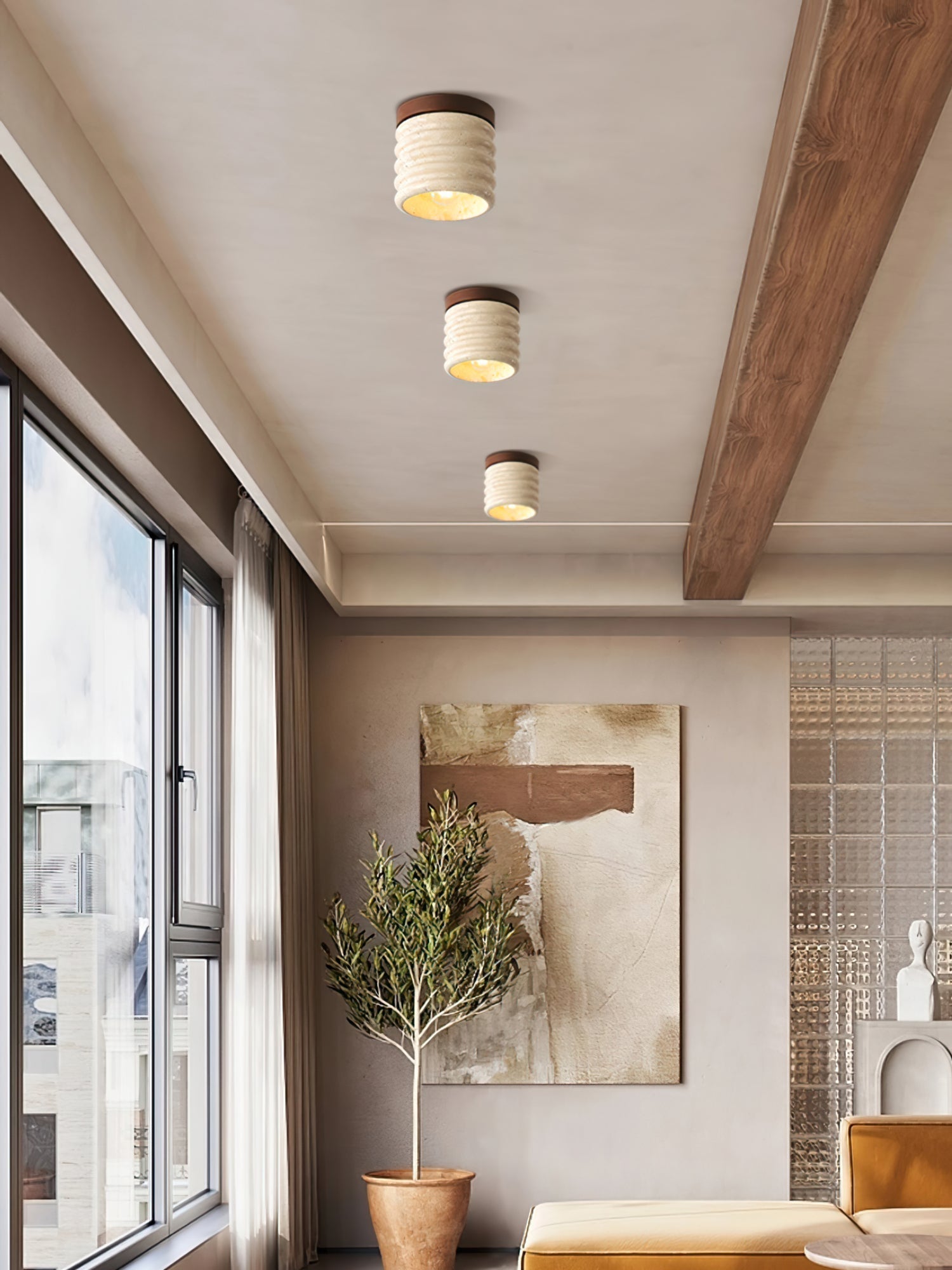 Lampe de Plafond Scandinave - Design Minimaliste et Éclairage Chaud