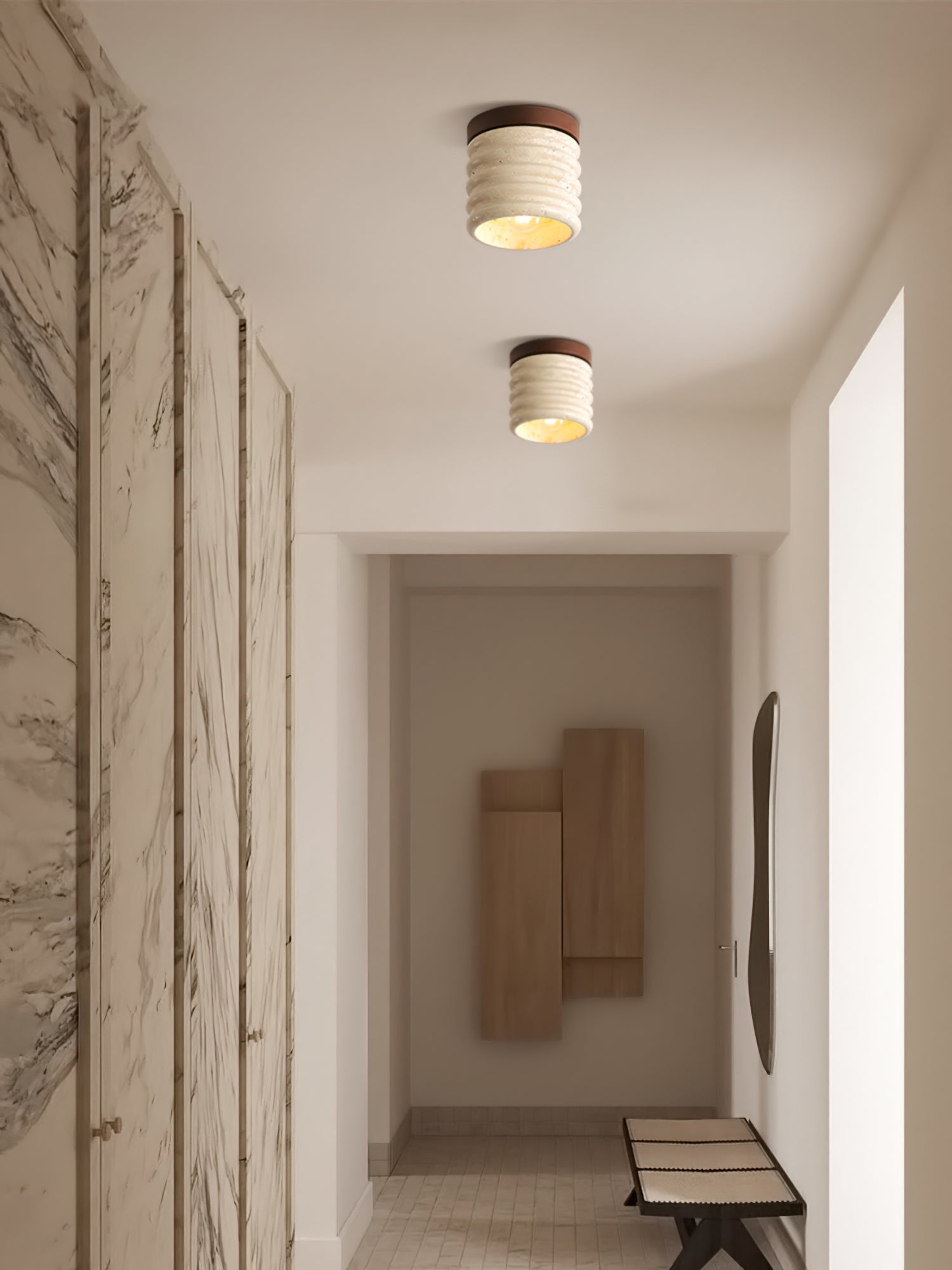 Lampe de Plafond Scandinave - Design Minimaliste et Éclairage Chaud