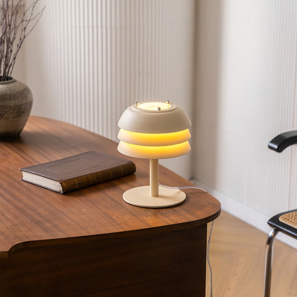 Lampe de Bureau Élégante - Design en Couches et Éclairage Cozy