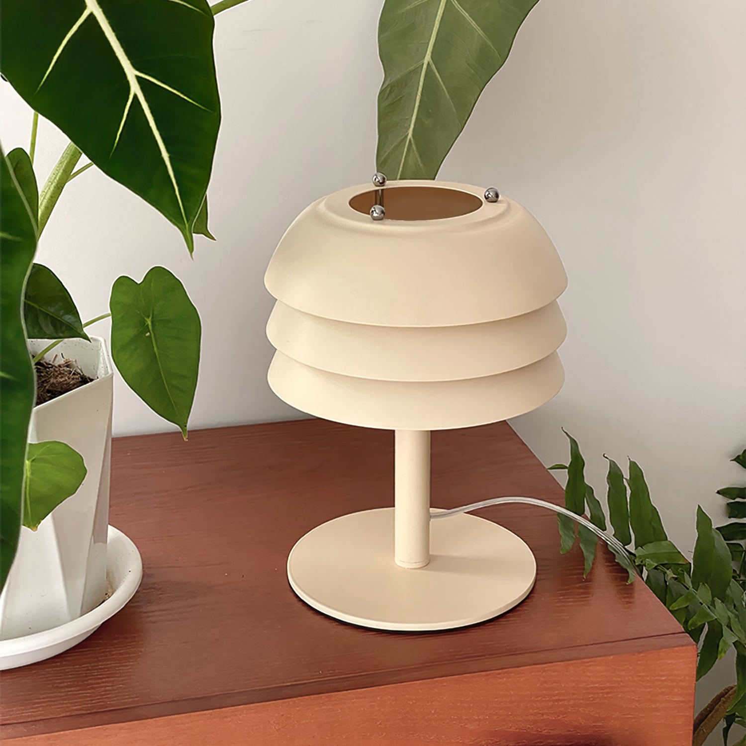 Lampe de Bureau Élégante - Design en Couches et Éclairage Cozy