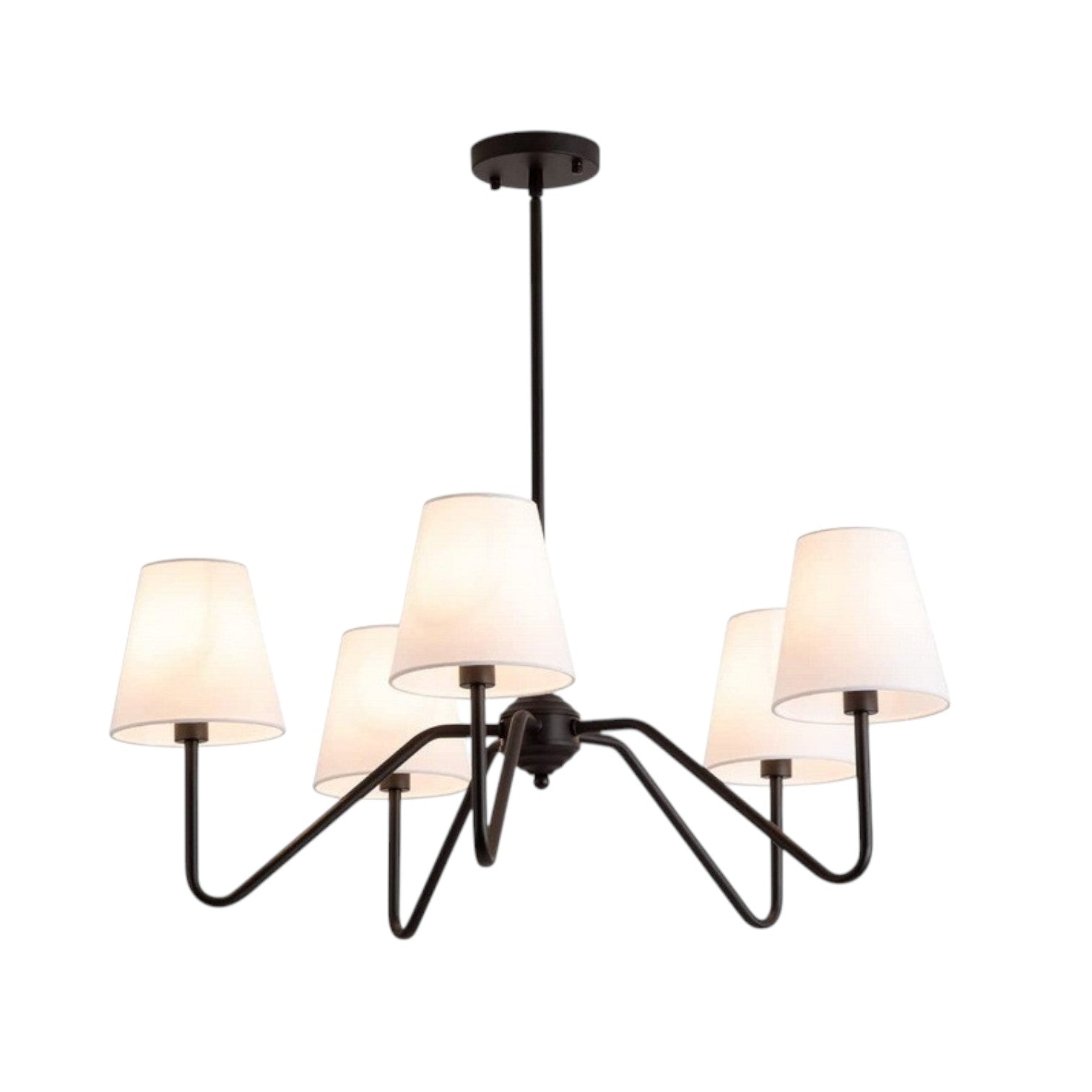 Lustre en Soie pour Chambre - Élégance Contemporaine et Atmosphère Chaleureuse