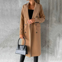 Manteau Trench Long pour Femme - Élégance Classique et Confort Durable