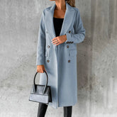 Manteau Trench Long pour Femme - Élégance Classique et Confort Durable