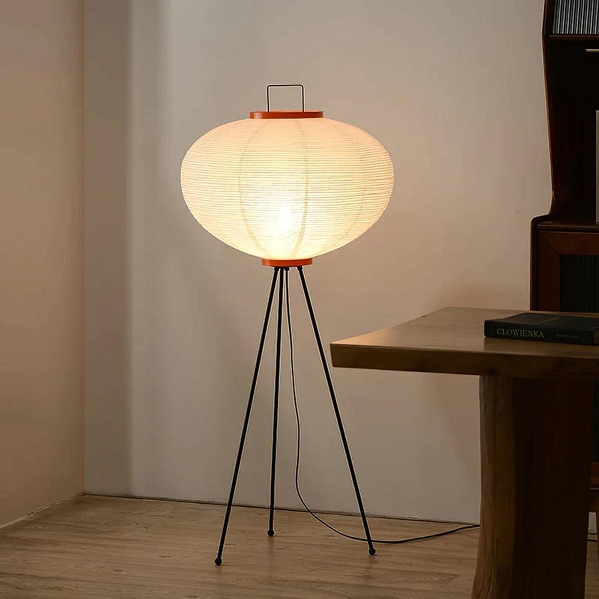 Lampe sur Pied en Papier de Riz - Élégance Japonaise et Atmosphère Chaleureuse