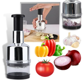 Hachoir à Légumes en Acier Inoxydable - Compact et Facile à Utiliser