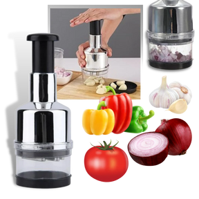 Hachoir à Légumes en Acier Inoxydable - Compact et Facile à Utiliser