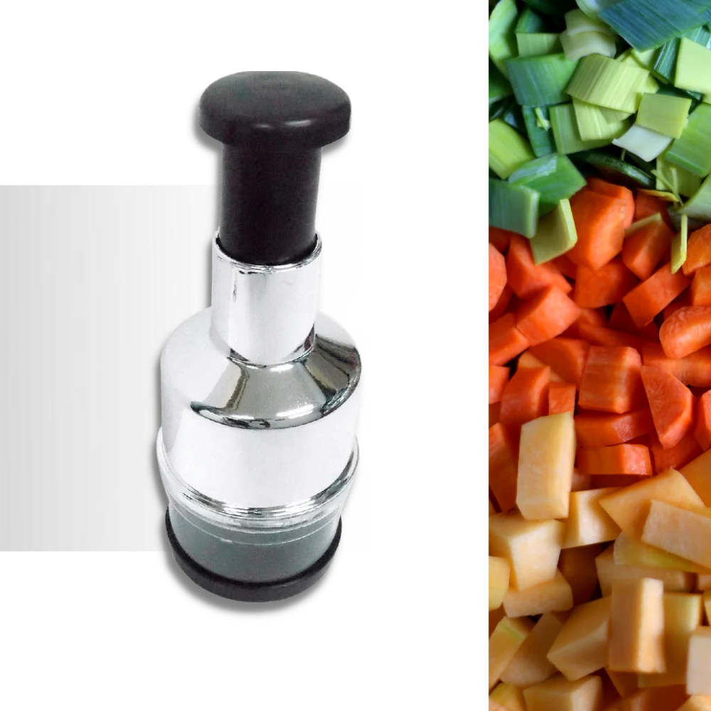 Hachoir à Légumes en Acier Inoxydable - Compact et Facile à Utiliser