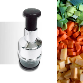 Hachoir à Légumes en Acier Inoxydable - Compact et Facile à Utiliser