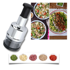 Hachoir à Légumes en Acier Inoxydable - Compact et Facile à Utiliser