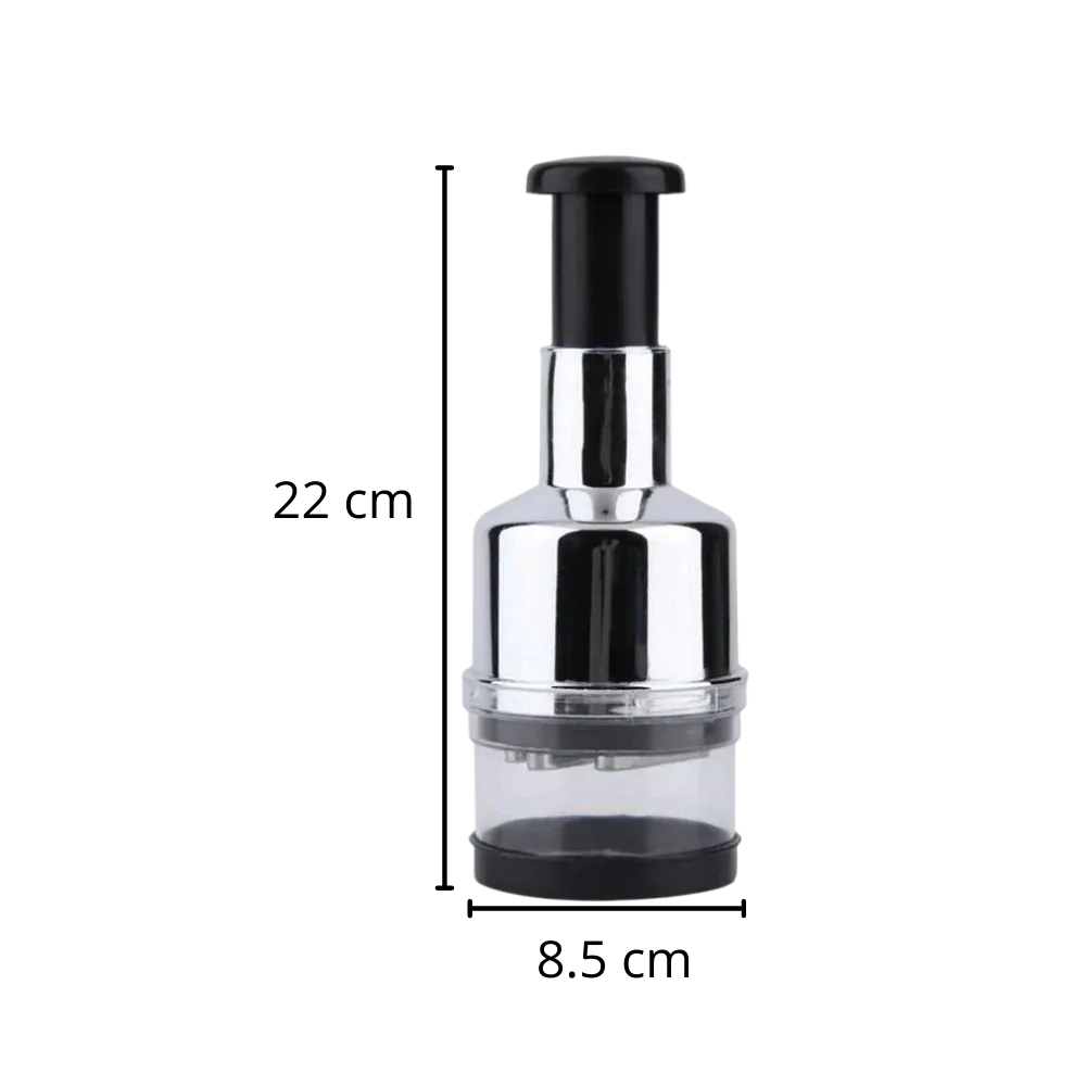 Hachoir à Légumes en Acier Inoxydable - Compact et Facile à Utiliser