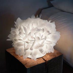Lampe de Table Contemporaine - Éclairage Élégant avec Accent Floral