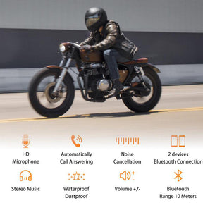 Casque Bluetooth Moto pour Communication - Annulation de Bruit et Mains Libres
