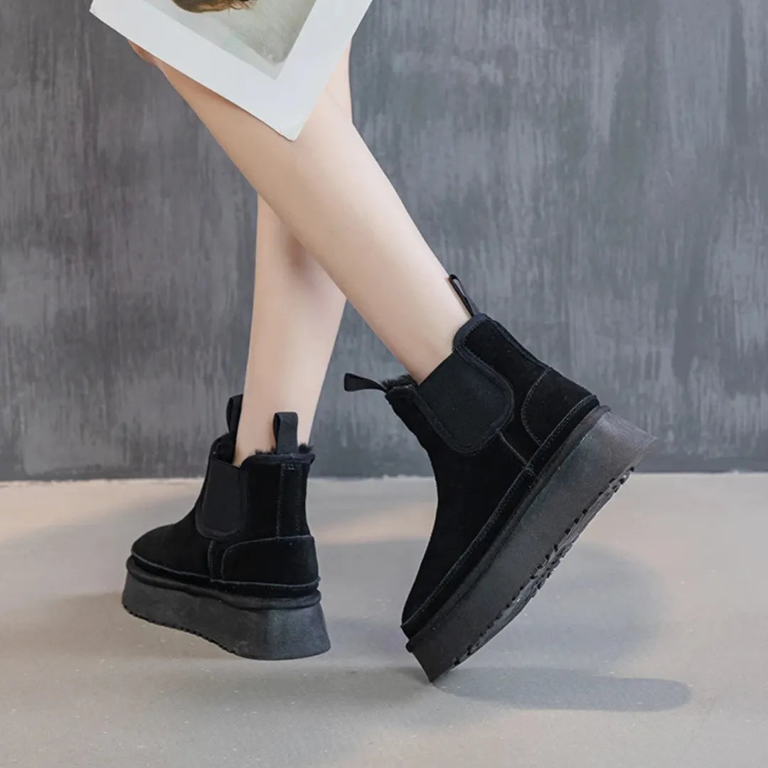 Bottines en Suède pour Femmes | Confort Chaleureux et Chic